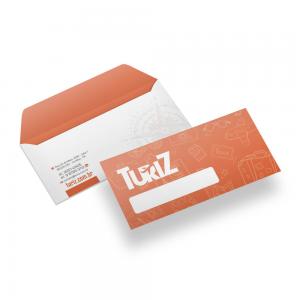 Envelopes para A4 Dobrado (Carta) Offset 90g 11.5X23cm fechado colorido frente 4x0  Corte e Vinco Colagem, Somente uma Arte por Pedido