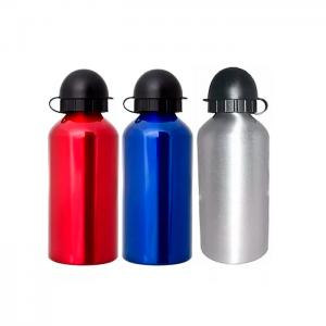 Squeeze de Alumínio tampa Bolinha - 500ml Personalizada Alumínio 21 cm (altura) x 7,5 cm (diâmetro) Colorido Sublimação Verniz Brilho  Somente uma Arte por Pedido